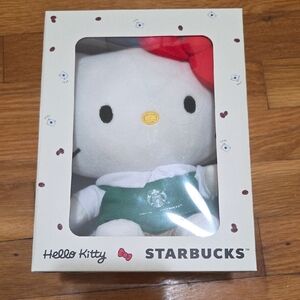 New In Box Limited Edition 2025 Hello Kitty Barista Starbucks Plush Toy